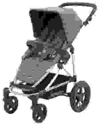 Koelstra Kinderwagen mit Babytragetasche - Binque Daily Combi Kinderwagen - Blau