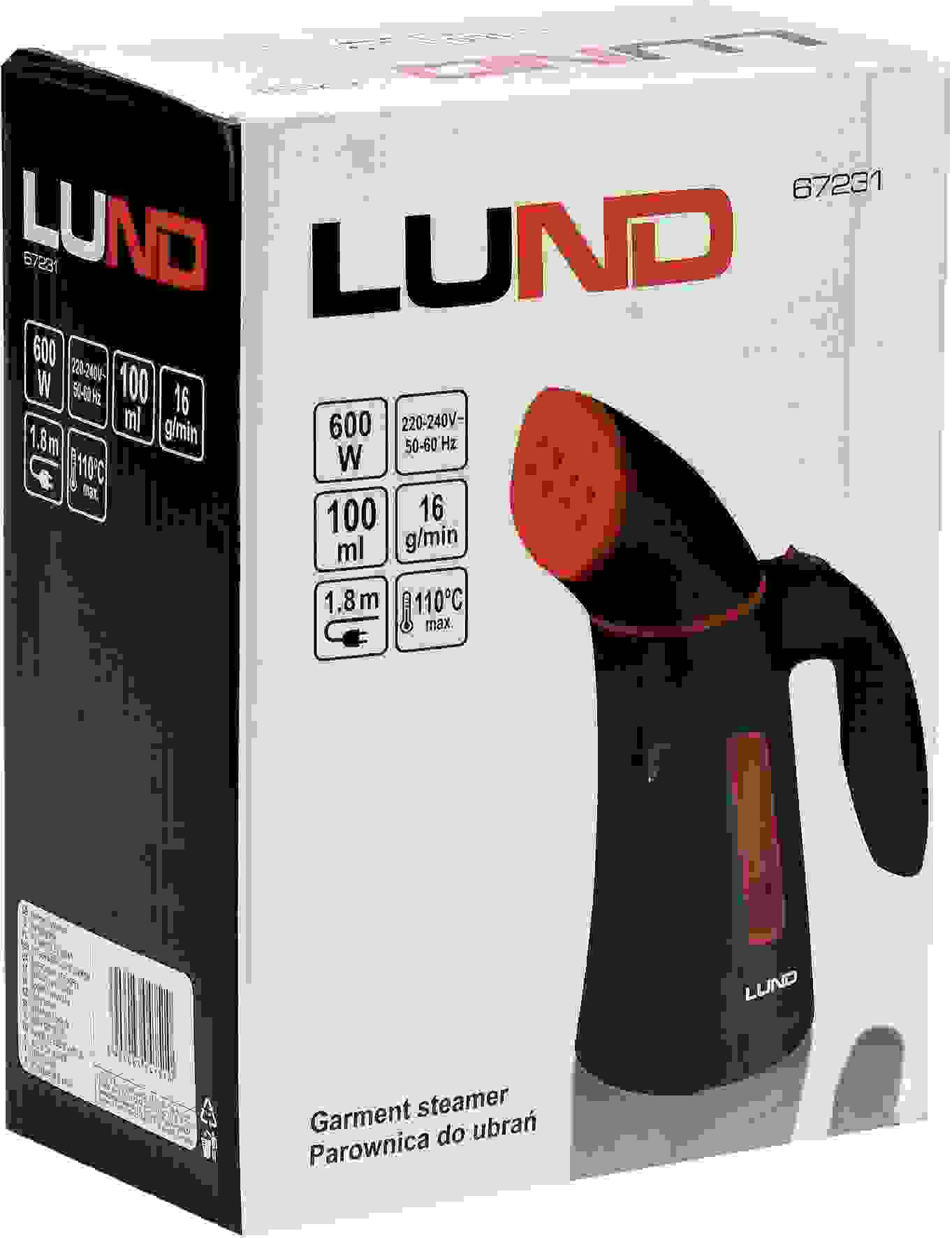 LUND Wäschedampfer - 600W -240V - 100ml Wassertank