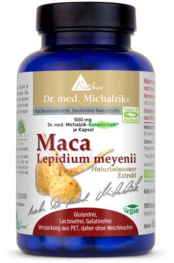 Maca | 1500 mg Maca-Naturextrakt | 100 Kapseln | Dr. med. Michalzik