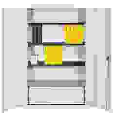 mauser Stahlschrank entero BFZ5 - 12 7035/7035 lichtgrau 120,0 x 50,0 x 195,0 cm, aufgebaut