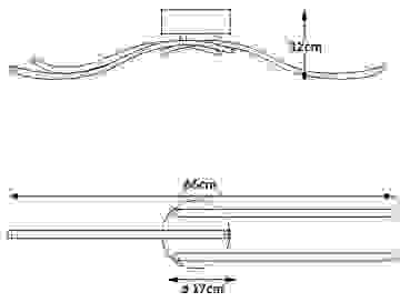 Monza LED-Deckenleuchte Tripple 3-flammig