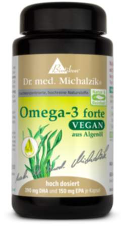 Omega-3 forte vegan | DHA und EPA hoch dosiert | 60 Kapeln | Dr. med Michalzik