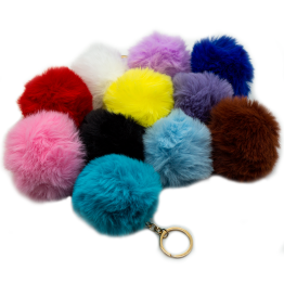 Pom Poms Plüsch Bommel Schlüsselanhänger Pompom