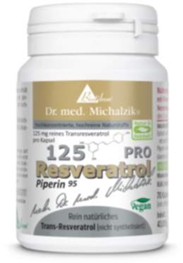 Resveratrol 125 PRO | 500 mg reines Trans Resveratrol | 70 Kapseln | Dr. med. Michalzik