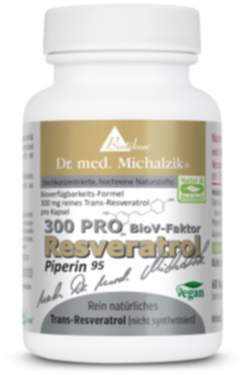 Resveratrol 300 PRO | 300 mg reines Trans Resveratrol | 60 Kapseln | Dr. med. Michalzik