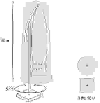 Schutzhülle für schwimmende Sonnenschirme bis zu Ø 350 cm - 86 x 86 x 200 cm