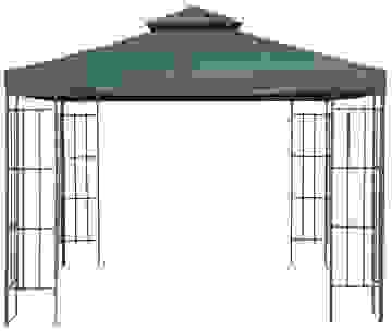 Sonniges Ersatzdach für Metallpavillon 3x3m grün