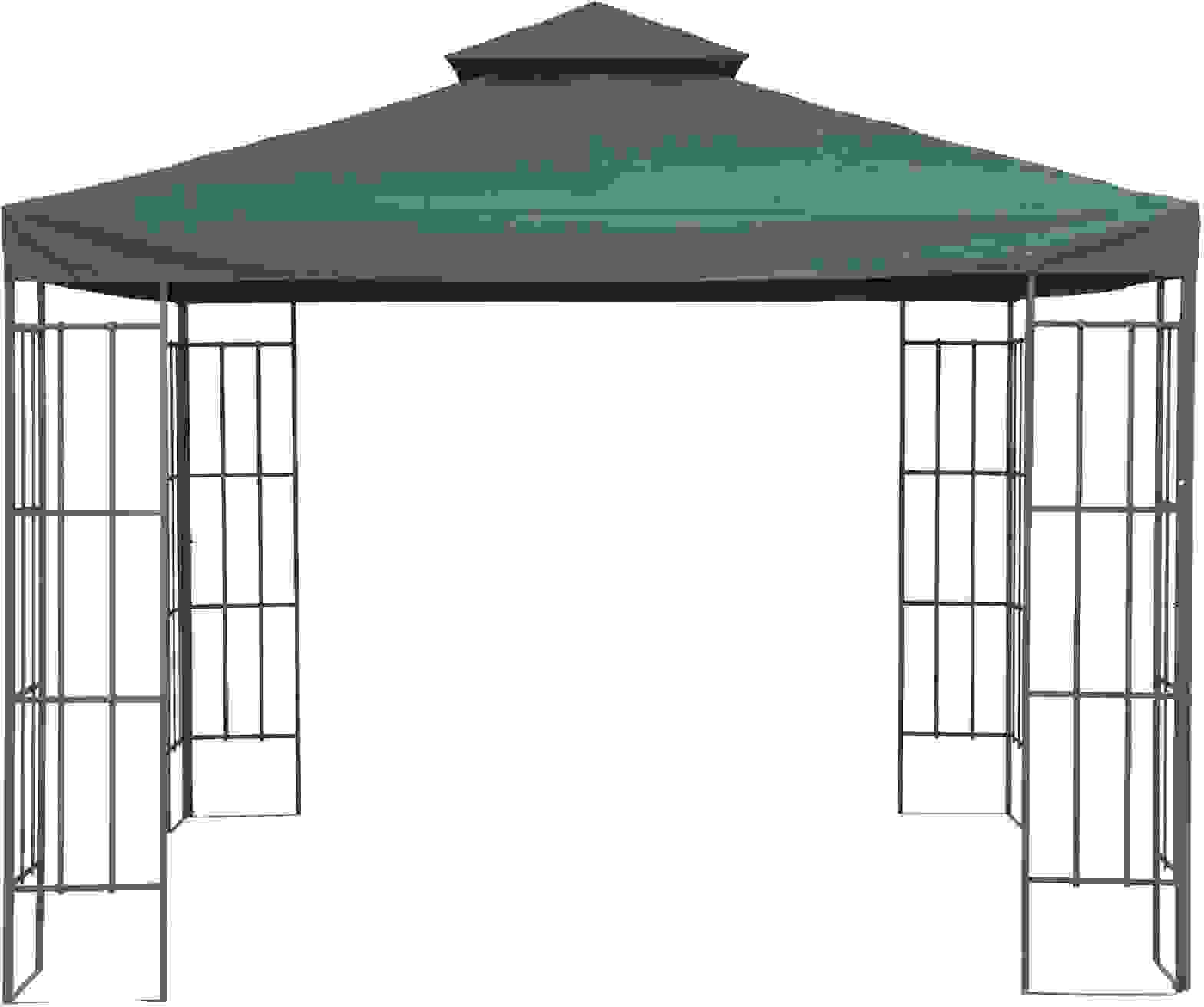 Sonniges Ersatzdach für Metallpavillon 3x3m grün