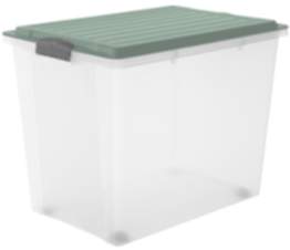 Stapelbox A3 mit Rollen, 70 l COMPACT