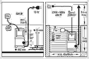 STHOR Tauchpumpe - 400W - 8.000 l/h MIT 15-Meter-Gartenschlauch inkl. Sprinkler und Armaturen UND Ventil 1