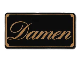 Toilettenschild: Damen - WC