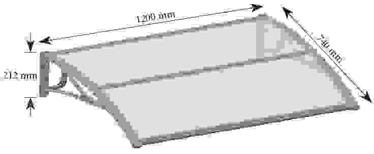 Türmarkise EMMA 1200 - Grau - 120 cm breit