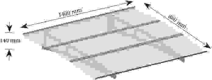 Türmarkise MADRID 1400 - Edelstahl - 140 cm breit