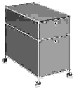 viasit System4 Rollcontainer anthrazit 2 Auszüge 42,0 x 78,0 x 62,0 cm