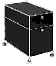 viasit System4 Rollcontainer schwarz 2 Auszüge 42,0 x 78,0 x 62,0 cm