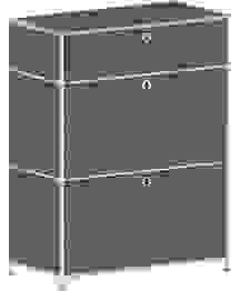 viasit System4 Schubladenschrank anthrazit 3 Schubladen 77,9 x 40,4 x 99,35 cm