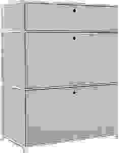 viasit System4 Schubladenschrank taupe 3 Schubladen 77,9 x 40,4 x 99,35 cm