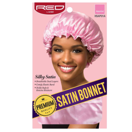 Weiche und seidige Satin Bonnet X-Large - Pink