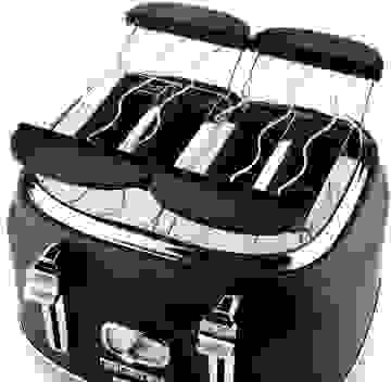 Westinghouse Retro-Toaster - 4-Scheiben-Toaster - Schwarz