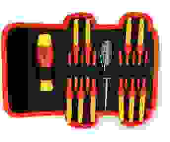 YATO isolierter Schraubendrehersatz mit Spannungsprüfer - 12-teilig - 1000V - robuster Stahl