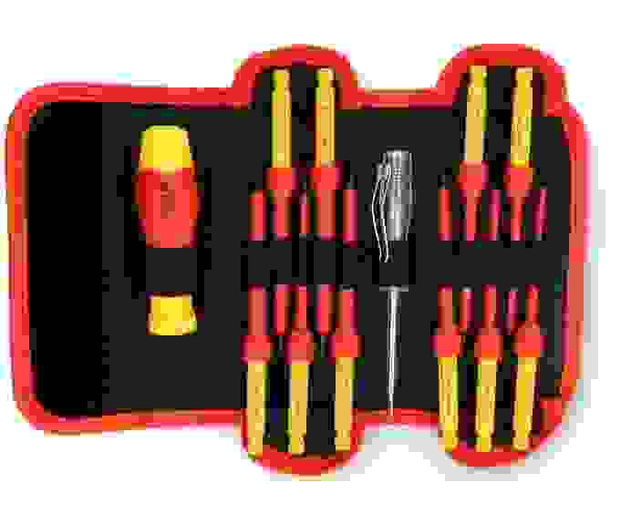 YATO isolierter Schraubendrehersatz mit Spannungsprüfer - 12-teilig - 1000V - robuster Stahl