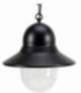 Außenlampe Rustikal Schwarz Ø27cm Aluminium elegant E27