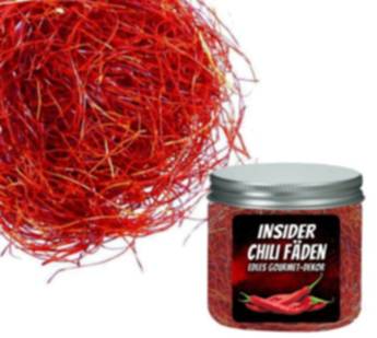 Chili Fäden, Chili Strings, dekorative leichte Gourmet Schärfe - Gewürze kaufen