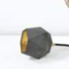 Design Tischlampe ELOI Beton Gold H:12cm liegend