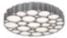 Dimmbare LED Deckenleuchte in Silber blendarm 48W