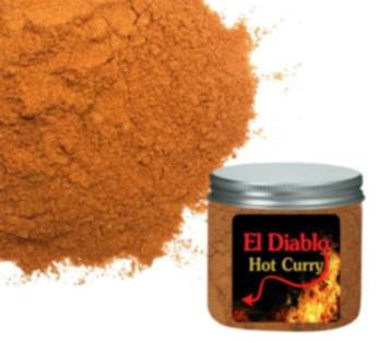 El Diablo - Hot Curry, "Der Teufel", Mega scharfe Currymischung - Gewürze kaufen