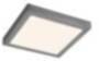 Flache LED Deckenleuchte KOLEAR Chrom 24W blendarm