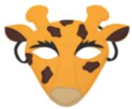 Giraffe Filzmaske