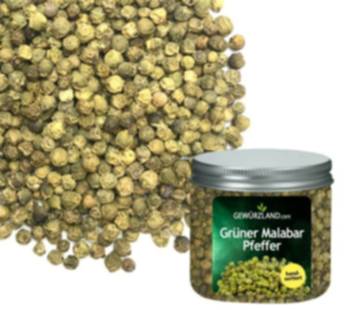 Grüner Malabar Pfeffer ganz, hocharomatisch, handverlesene Qualität - Gewürze kaufen