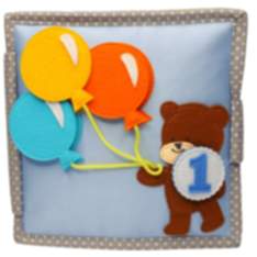 Happy Bearsday - 6 Seiten Mini Quiet Book