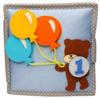 Happy Bearsday - 6 Seiten Mini Quiet Book