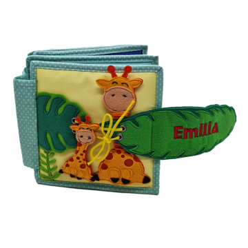 Jolly Jungle - 6 Seiten Mini Quiet Book