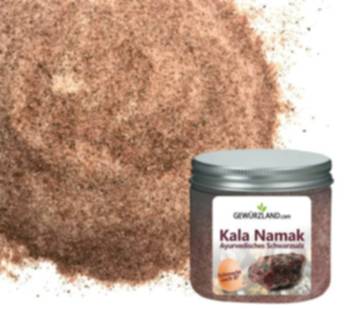 Kala Namak, Ayurvedisches Schwarzsalz, schmeckt nach Ei² - Gewürze kaufen