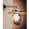 Kleine Wandlampe Messing Glas Maritim IP43 Hof