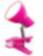 LED Tischlampe klemmbar Rosa Schalter 3000K Kinder