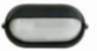 Maritime Außenwandleuchte IP44 oval B:21cm Schwarz Weiß