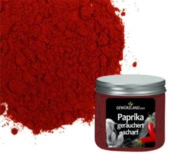 Paprika geräuchert scharf, Pimenton de la Vera Picante, smokey paprika - Gewürze kaufen