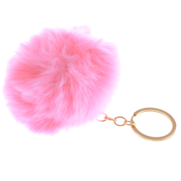 Pom Poms Plüsch Bommel Schlüsselanhänger Pompom Rosa