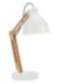 Schreibtischlampe moderne Arbeitsleuchte Holz 44cm