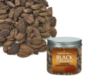 Schwarze Kardamom Kapseln, Black Cardamom Pods - Gewürze kaufen