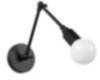 Schwarze Wandlampe Metall verstellbar Modern vielseitig