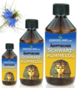 Schwarzkümmelöl, Nigella-Öl, Nigella sativa Sortenrein, nativ - Gewürze kaufen