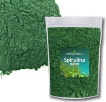 Spirulina Pulver grün, natürliche grüne Alge, Green Food, besonders schonend hergestellt - Gewürze kaufen