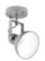 Spot Lampe Anthrazit Metall rund Retro praktisch