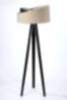 Stehlampe SONYA Beige Braun Holz 145cm Wohnzimmer