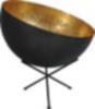 Stehleuchte LARINO Grau Metall Gold Ø60cm H:70cm